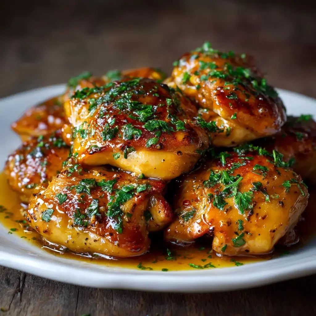 Crock Pot Chicken Thighs in Garlic and Herb Sauce